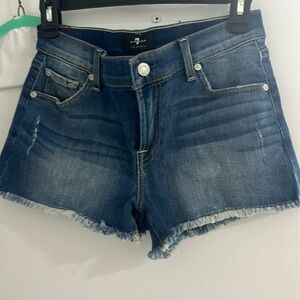 7 for all mankind jean shorts